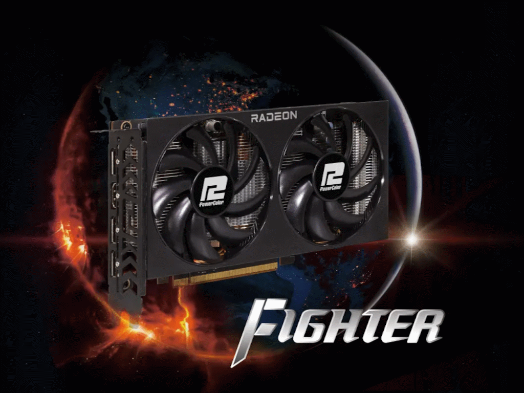 Graficka karta POWER COLOR  RX 7600 8G-F Fighter AMD/8GB/GDDR6/128bit/crna